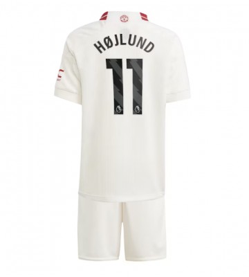 Manchester United Rasmus Hojlund #11 Replika Babytøj Tredje sæt Børn 2023-24 Kortærmet (+ Korte bukser)